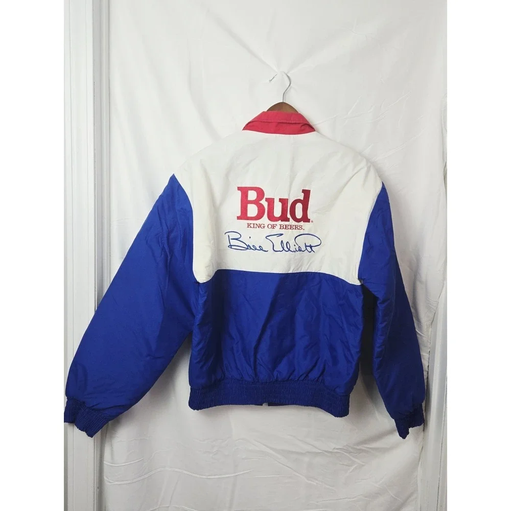 Vintage Bill Elliott #11 Motorsport Traditions Nascar Jacket Sz Medium Budweiser